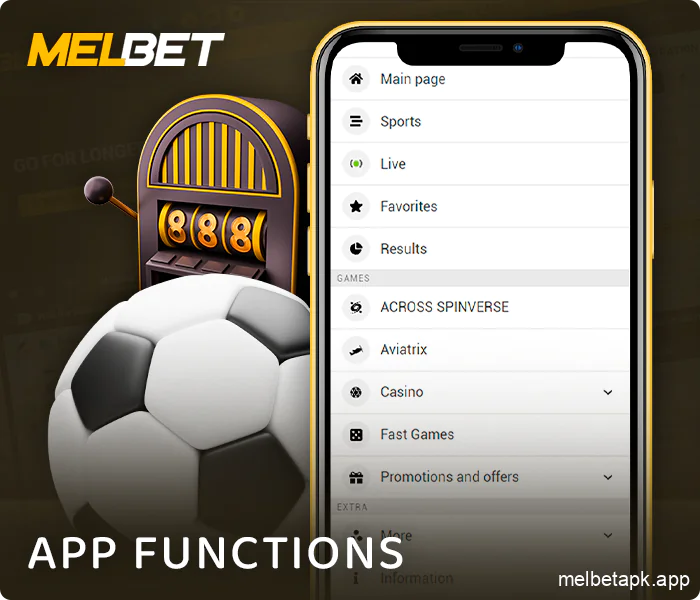 Features of MelBet Bangladesh mobile application